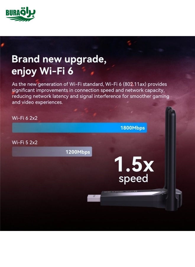 LB-LINK WDN1800H Esports Gaming USB 3.0 WiFi6 AX1800M Gigabit Wireless Network Card