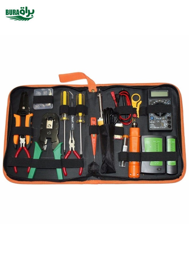 JAKEMY PS-P15 16 in 1 Professional LAN Network Kit Crimper Cable Wire Stripper Cutter Pliers Screwdriver Tool