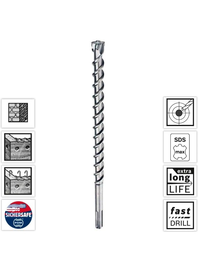 Bosch Professional 2608578631 Hammer Drill SDS max-8X for Hammer Drills Diameter 22 mm Working Length 200 mm