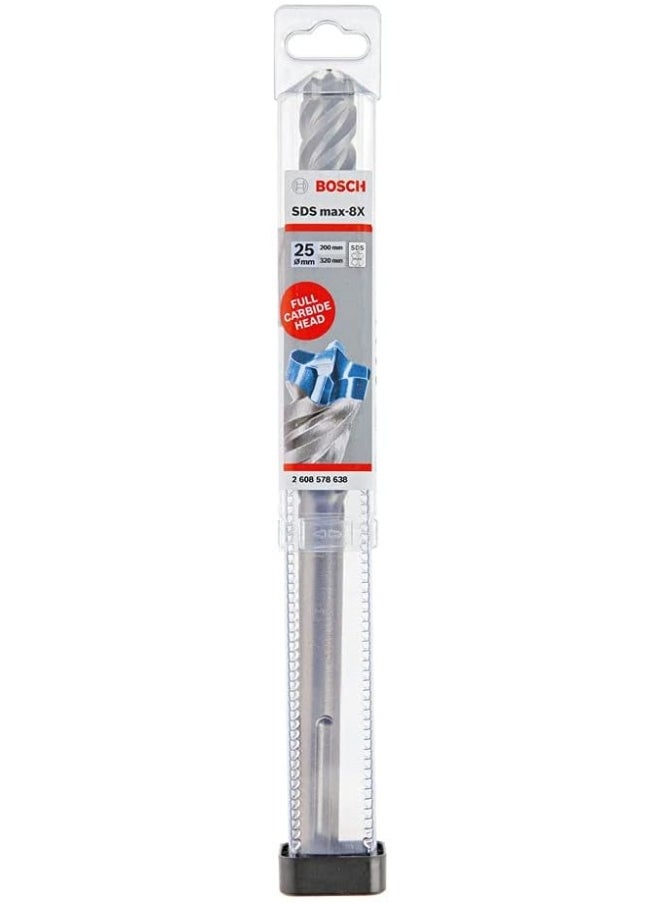 Bosch Professional 2608578638 Hammer Drill SDS Max-8X For Hammer Drills Diameter 25 mm Working Length 200 mm