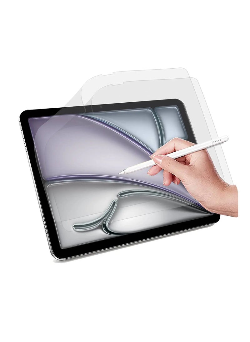 High Silicone Aluminum Glass HD Screen Protector For iPad Air 13 Inch 2024 / Anti Fingerprint / Touch Sensitivity / Scratch Resistance / Hydrophobic & Oleophobic Coating - Clear