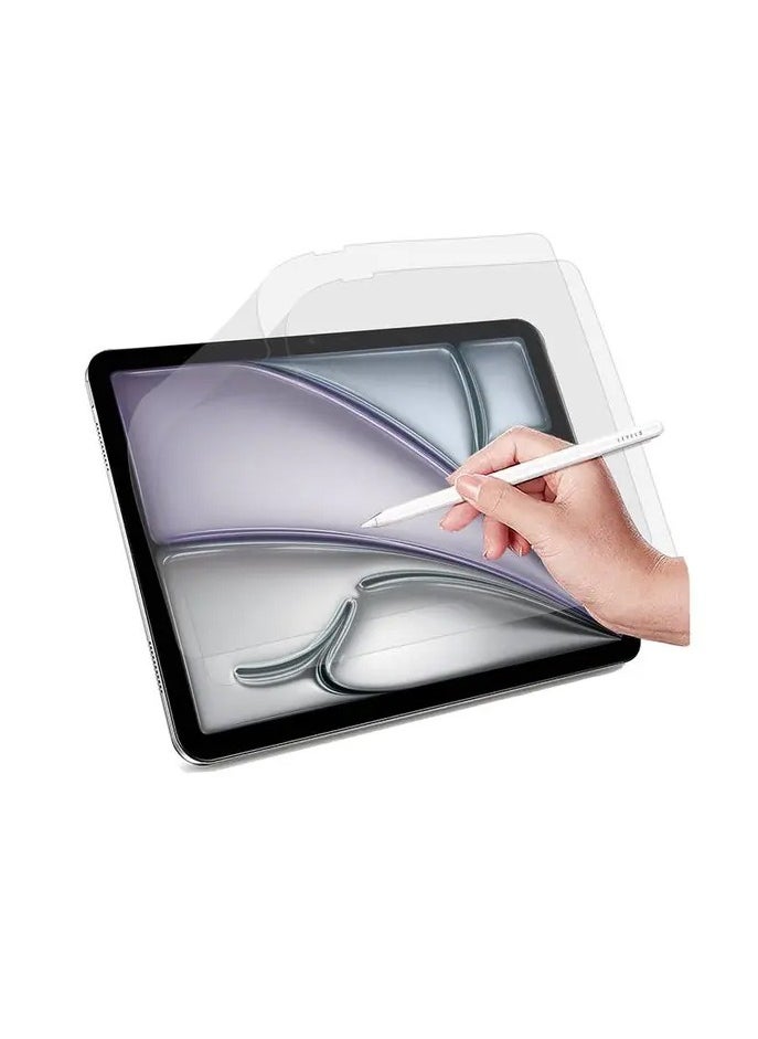 iPad Air 11 Inch 2024 High Silicone Aluminum Glass HD Screen Protector / Anti Fingerprint / Touch Sensitivity / Scratch Resistance / Hydrophobic & Oleophobic Coating- Clear