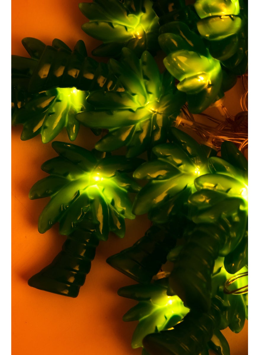 Hammocks Palm Tree String Lights, Green