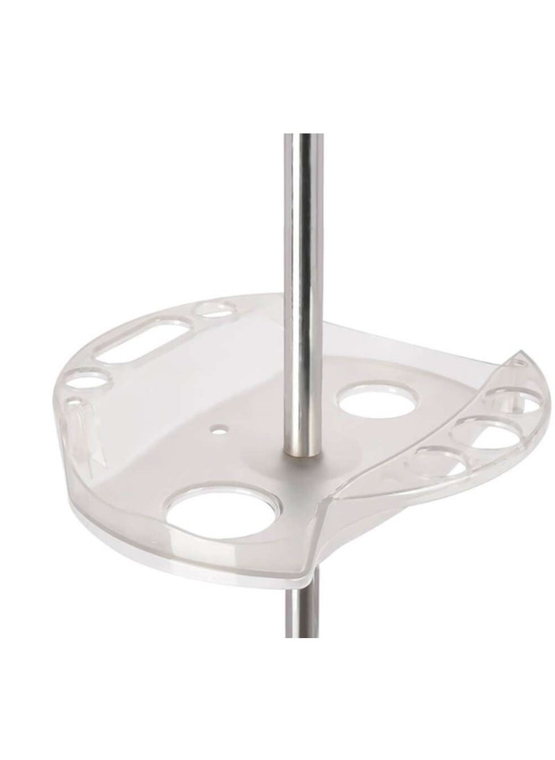 Lilburn Hair Dryer Stand, Twisty Style Acrylic Top Holder, Hair Styling Appliances with Tray Two Spiral Holders and Heavy Base for Hair Dryer, Flat Iron, Curling Stick,Hair Straightener, Brush