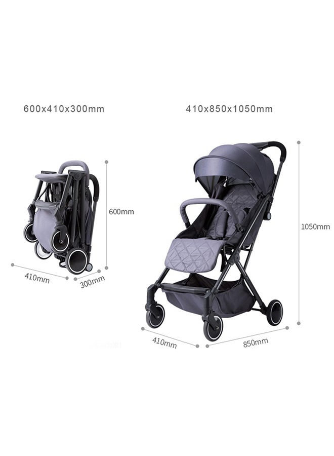 Travel Lite Stroller With Alameda Diaper Backpack - Large With Hooks Grey