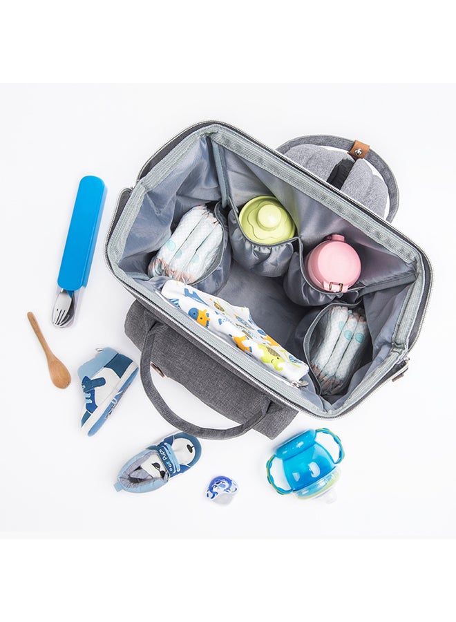 Travel Lite Stroller With Alameda Diaper Backpack - Large With Hooks Grey