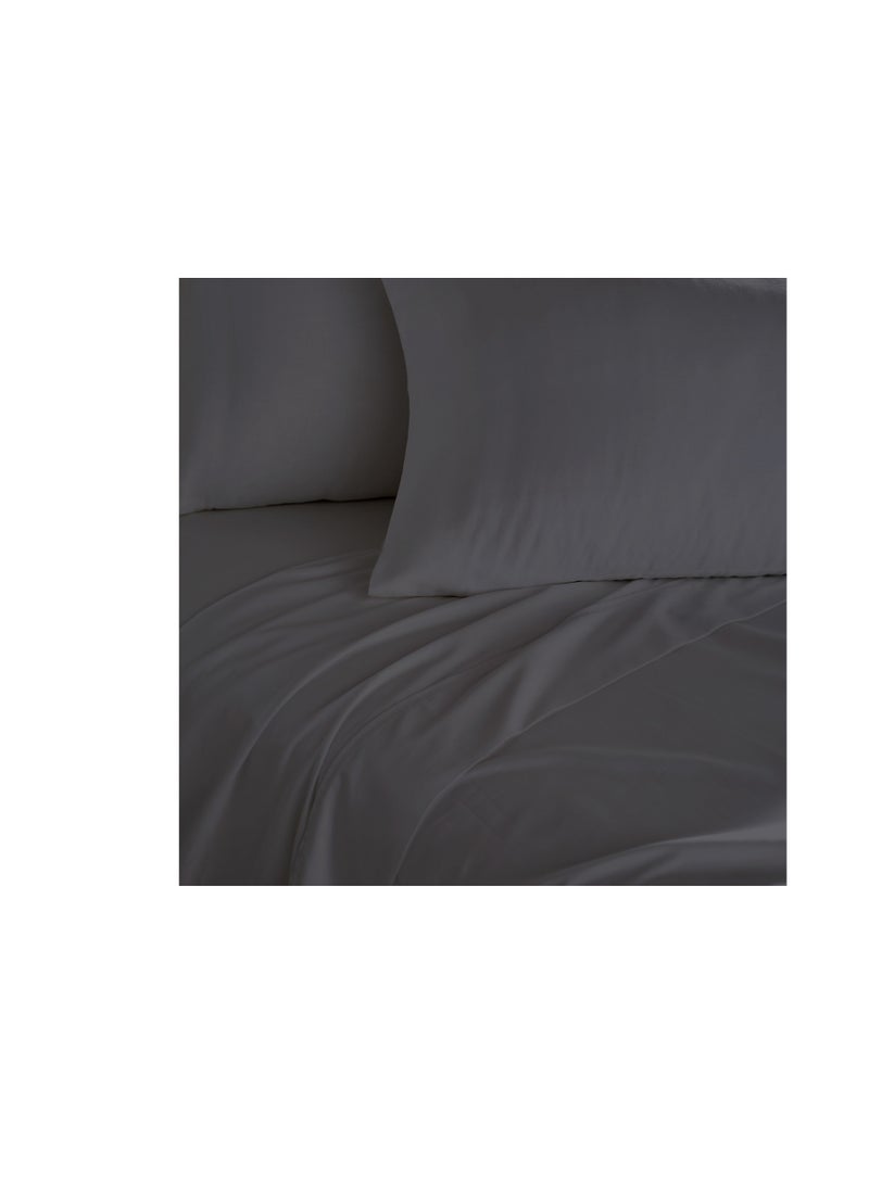 Twin Size Dark Gray Soft Wrinkle Free Microfiber Bedding 1 Pcs Duvet Cover 175X228 cm with 1 Pcs Pillow Sham Cover 50X66 cm