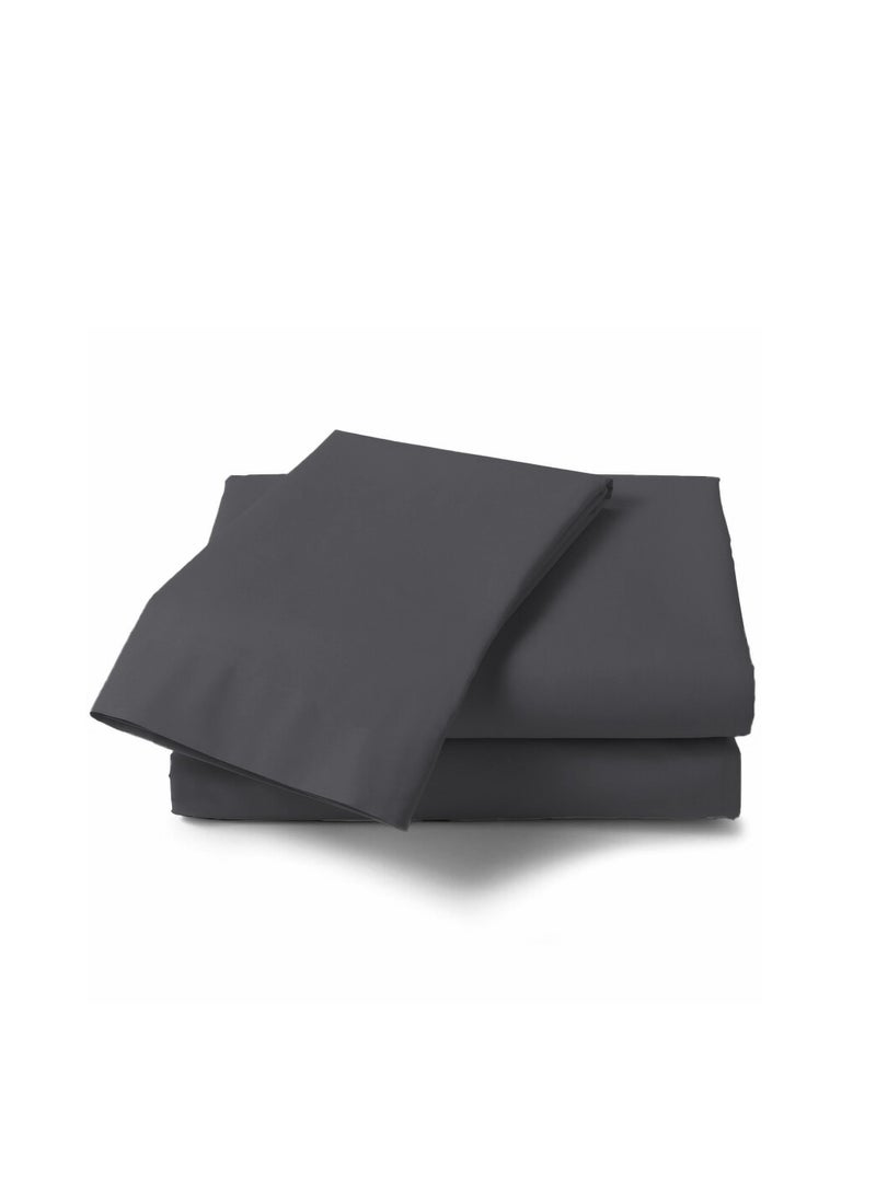 Twin Size Dark Gray Soft Wrinkle Free Microfiber Bedding 1 Pcs Duvet Cover 175X228 cm with 1 Pcs Pillow Sham Cover 50X66 cm