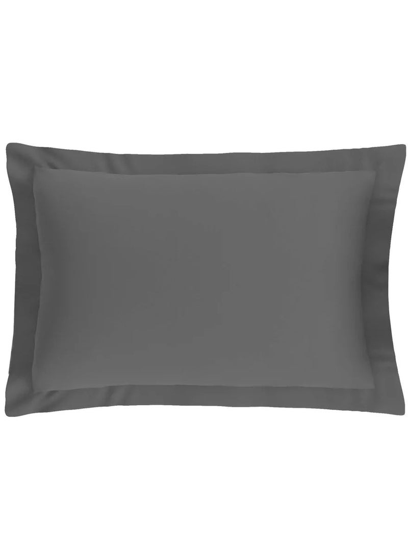 Twin Size Dark Gray Soft Wrinkle Free Microfiber Bedding 1 Pcs Duvet Cover 175X228 cm with 1 Pcs Pillow Sham Cover 50X66 cm