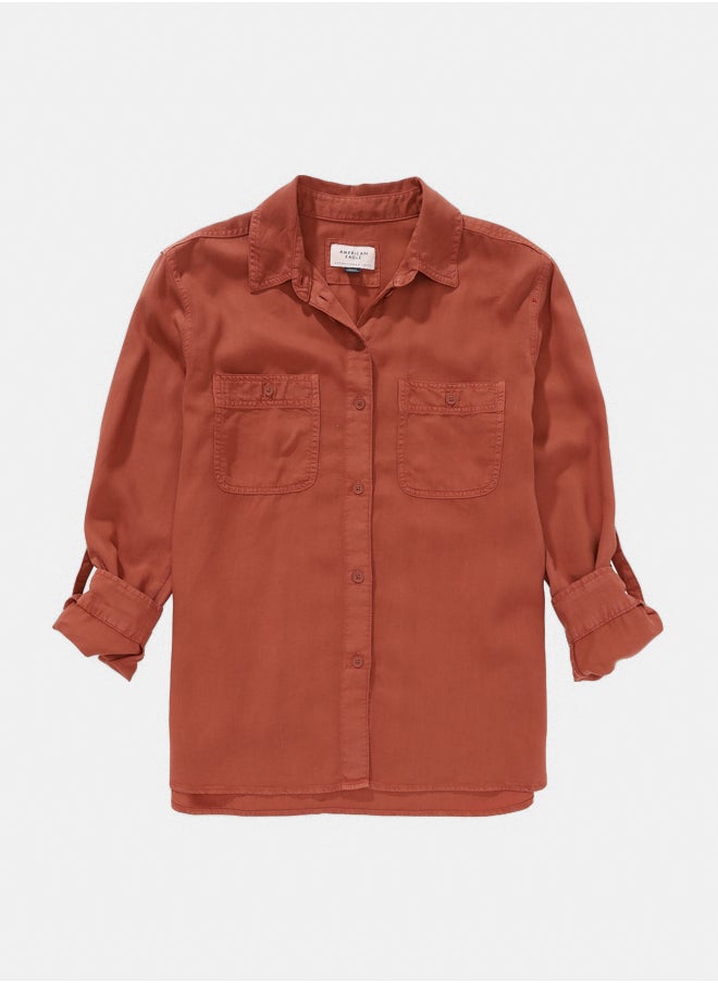 AE Long-Sleeve Button-Up Shirt