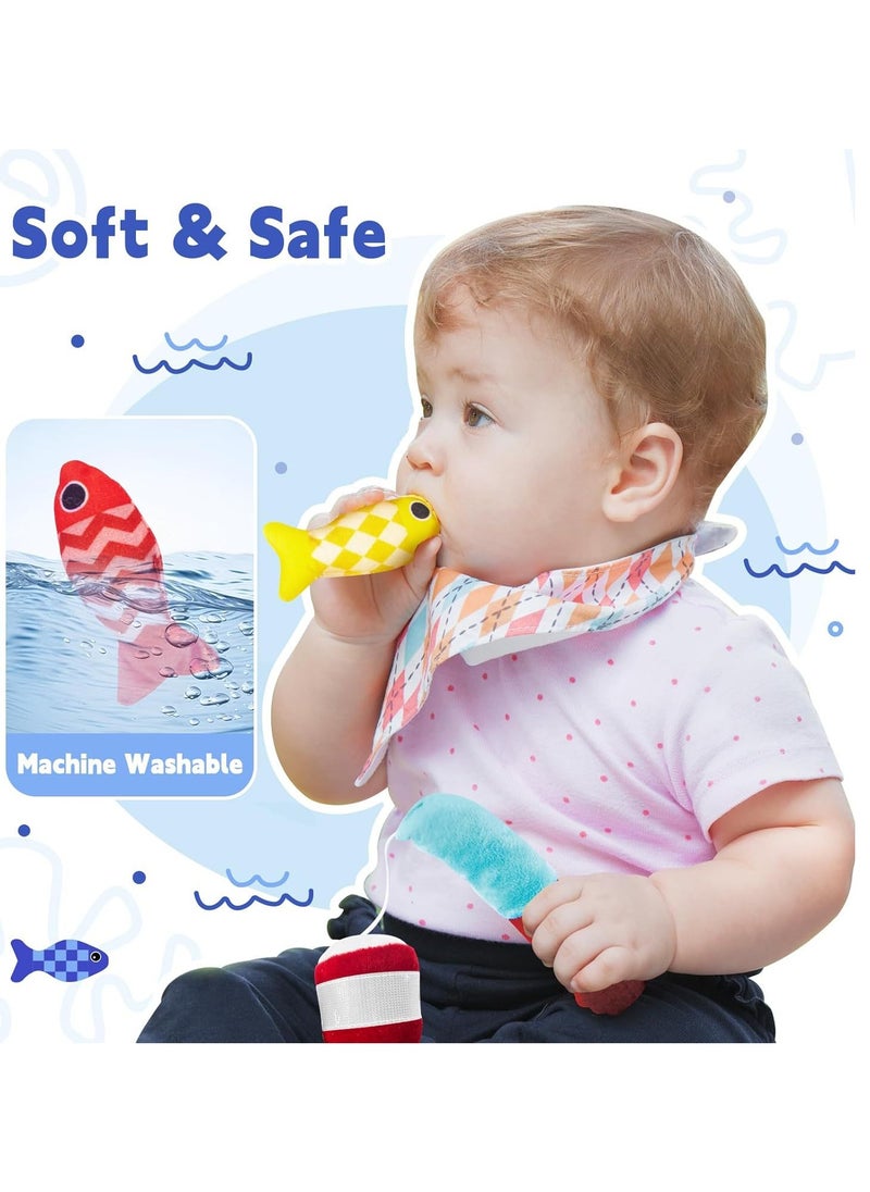 Fishing Game Baby Toy from 2 Years, Montessori Toy for Toddlers 2+, Educational Fishing Game for Motor Skills, Number Counting & Color Sorting Toys, Stacking Cups & Shape Learning Toys, Safe Washable Materials for Early Brain Development, Pre-school Educational Toy for Kids, Baby Gyms & Playmats with Storage Bags