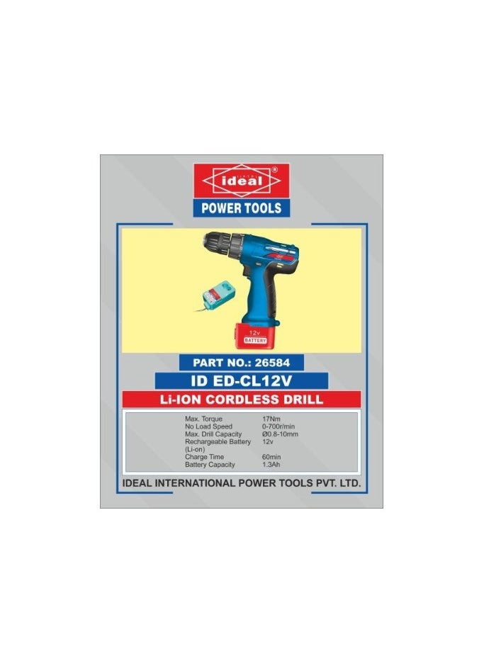 Cordless Driver Drill 12V - EDCL12V