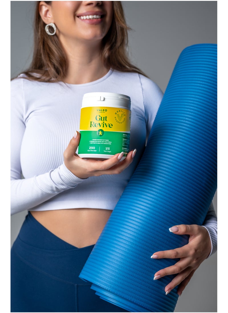 Valeo Gut Revive | Gut Cleanse for Women & Men | Prebiotics, Probiotics & Fiber for Digestive Health - 280g Powder