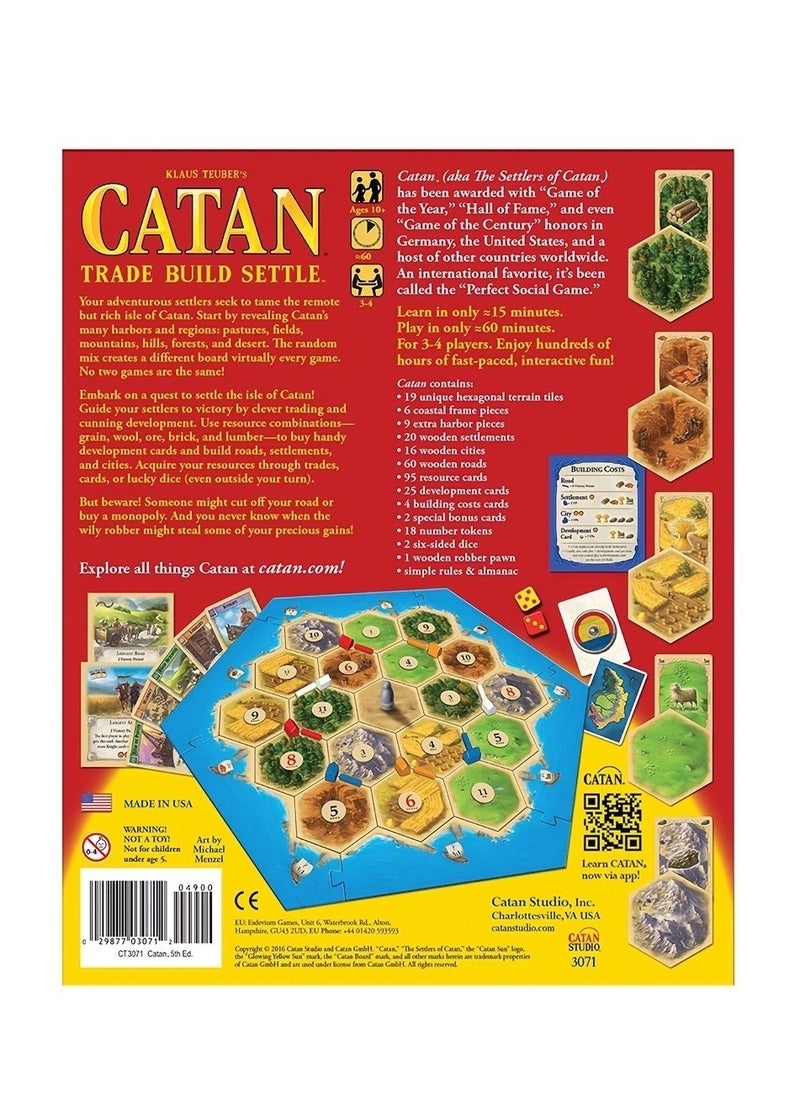 Catan basic game  3-4 Players, Catan English version, puzzle casual card board game