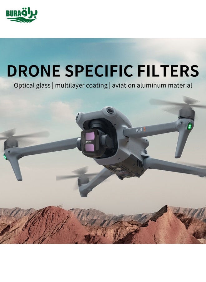 For DJI Air 3 JSR KB Series Drone Lens Filter, Filter:ND256