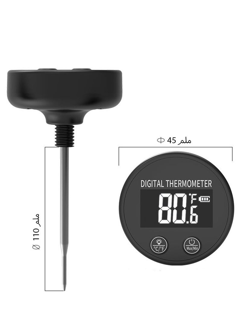 Multi-Function Digital Thermometer, Waterproof Kitchen Food Probe for Cooking, Meat, Milk, Baby Bottle