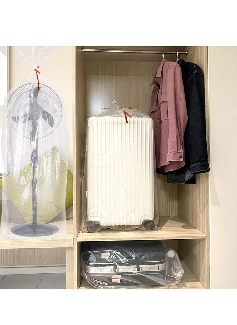 5 PCS Extra Large Clear Plastic Bags, Dustproof Plastic Bags Packaging Bags Heavy Duty Plastic Bags for Luggage, Blanket, Clothes, Suitcase, Furniture, Chair, Toys (30 * 51 inch / 100 * 130cm)