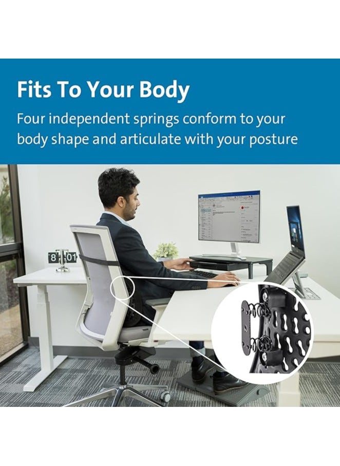 Adjustable Lumbar Support Pillow Improve Lower Back PainRelief and Sitting Posture Adjustable Slider Ergonomic Memory Foam Back Cushion for Long Sitting for Office Chair Car Plane