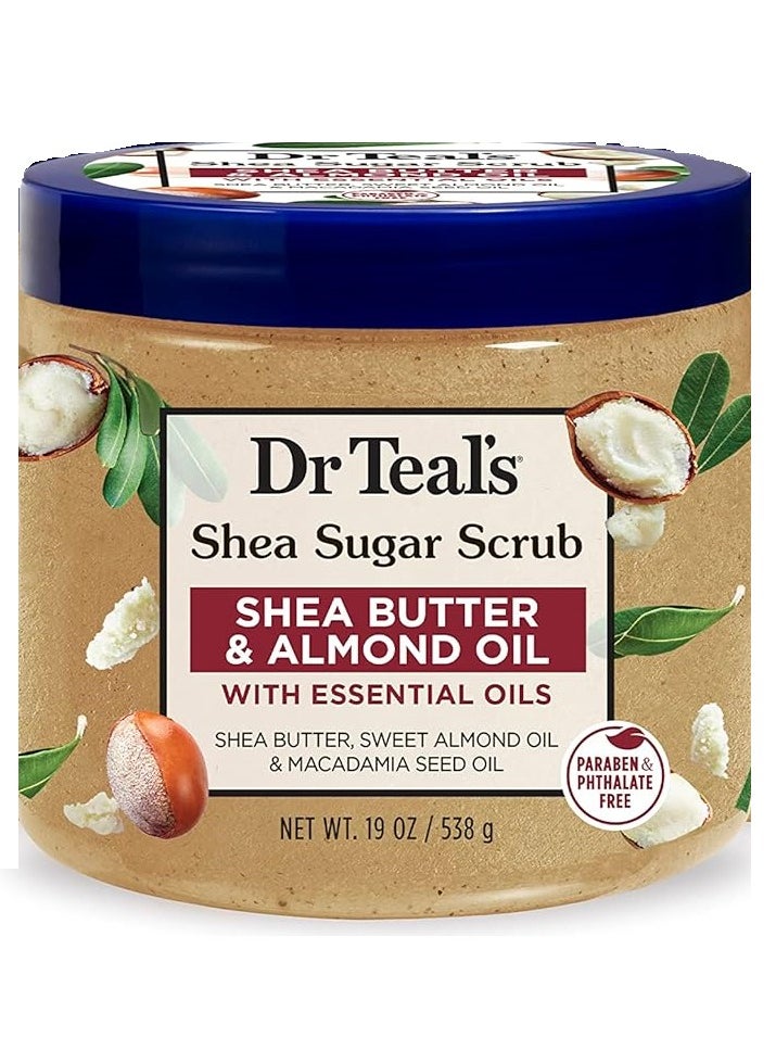 Shea Sugar Shea Butter and Almond Oil Body Scrub, 538 g