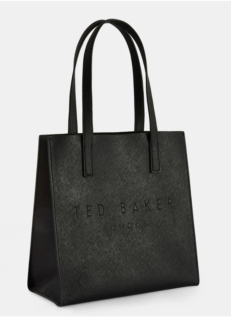 Ted Baker Women's Soocon Classic Black Small Crosshatch Icon Bag Tote Bag