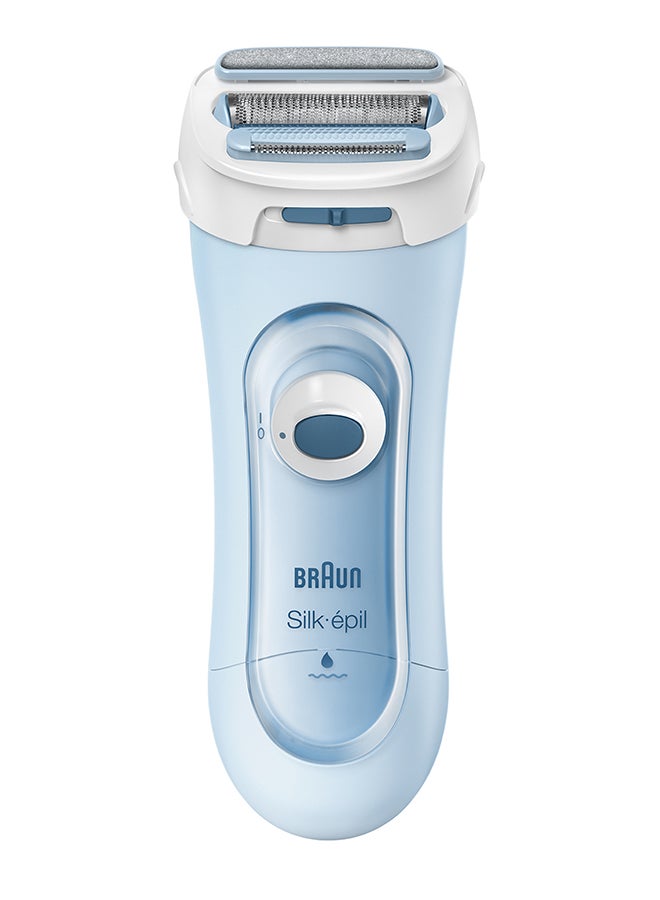 3-In-1 Silk-Épil Cordless Wet And Dry Electric Lady Shaver 5-160 - Shaver Blue/White