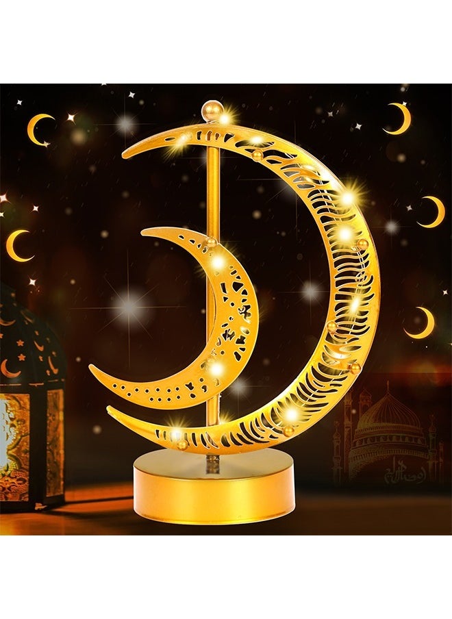 Ramadan Decorations Table Lamp, Moon Lamp, Home Decor Gift for Living Room, Office, Holiday