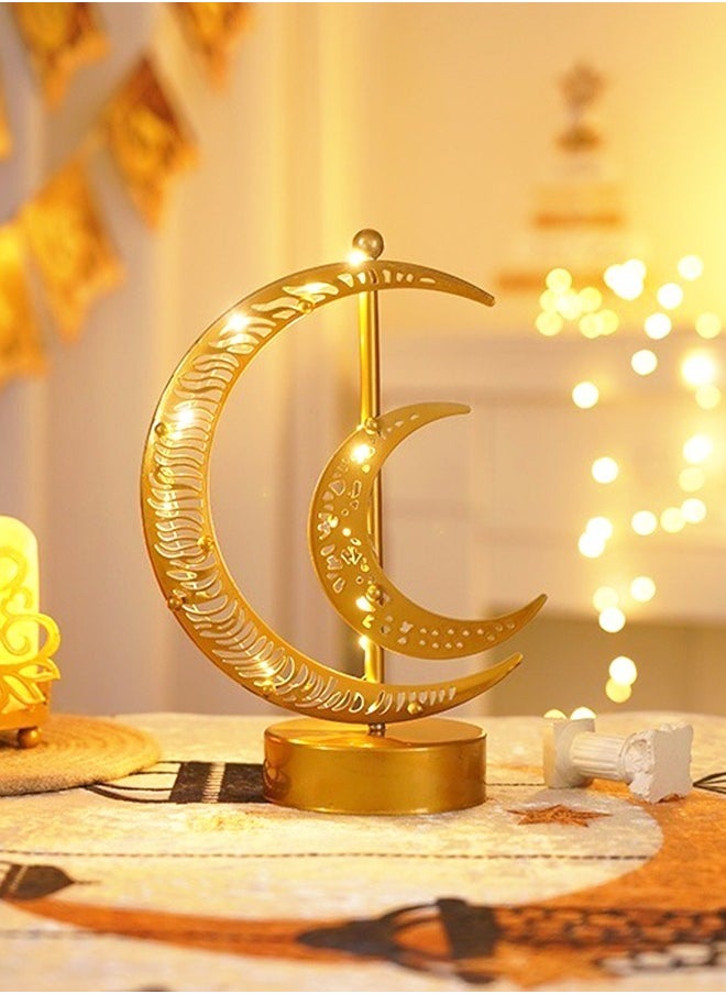 Ramadan Decorations, Ramadan Lights, Ramadan Table Lamp, Ramadan Night Lights, Moon Shape Lights for Home Decor, Gift