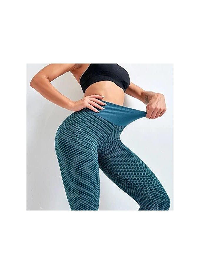 Green High-Waisted Women's Leggings | Seamless Stretch Yoga Pants for Gym, Fitness & Everyday Wear | Tummy Control Activewear for Comfort & Style