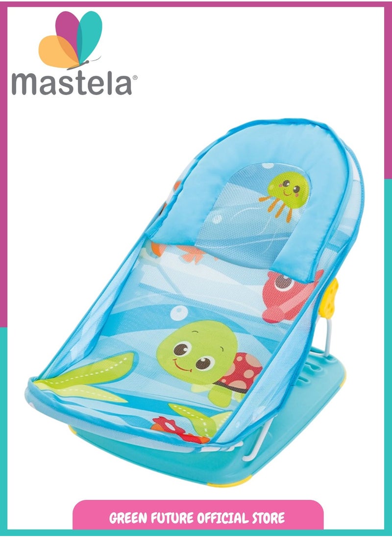 Baby Bath Seat - Foldable Infant Bath Support with Non-Slip Design, Comfortable Newborn and Toddler Bath Chair for Safe and Fun Bathing Experience