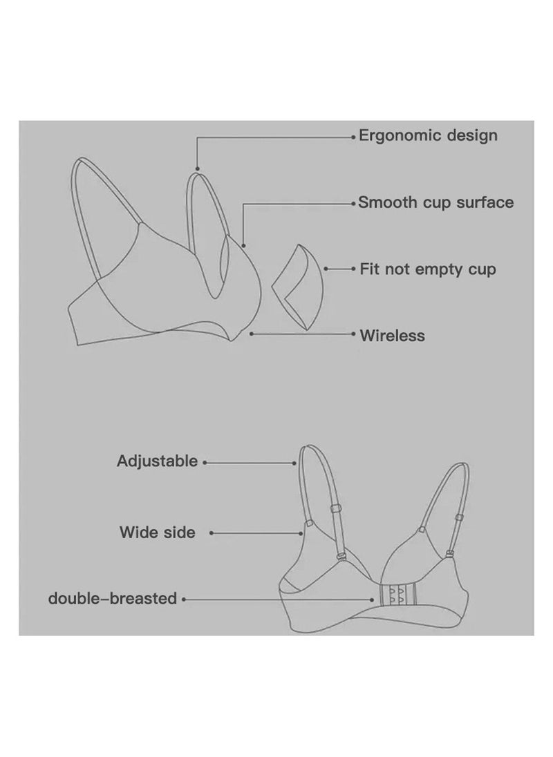 3 Pieces Women Bra Seamless And Wireless Push Up Bra