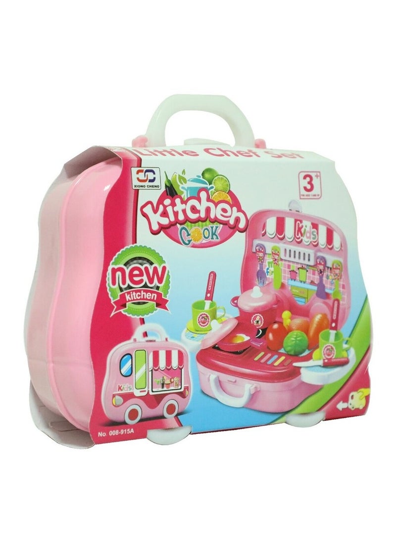 Little Chef Kitchen Playset For Kids Ages 3+