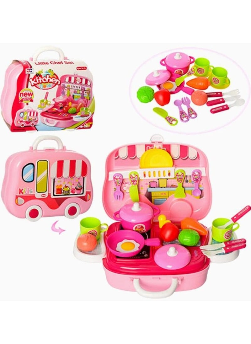 Little Chef Kitchen Playset For Kids Ages 3+