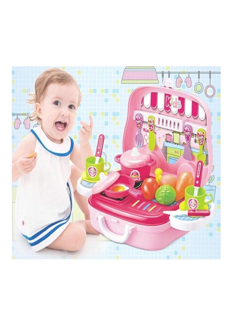 Little Chef Kitchen Playset For Kids Ages 3+