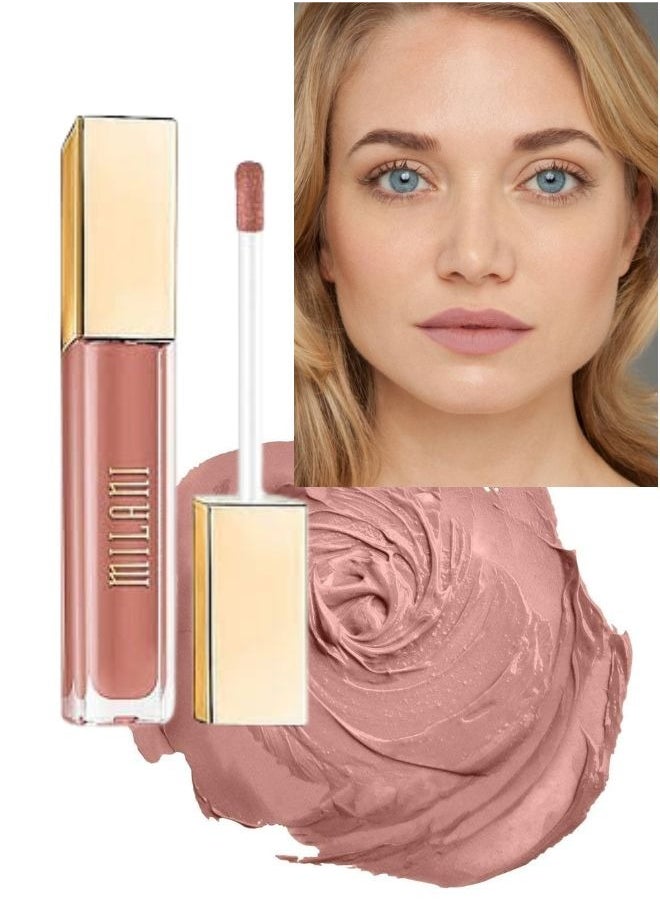 Milani Amore Matte Lip Crème, Shade 10 Adorable, 6g - Long-Lasting, Full Coverage Matte Liquid Lipstick