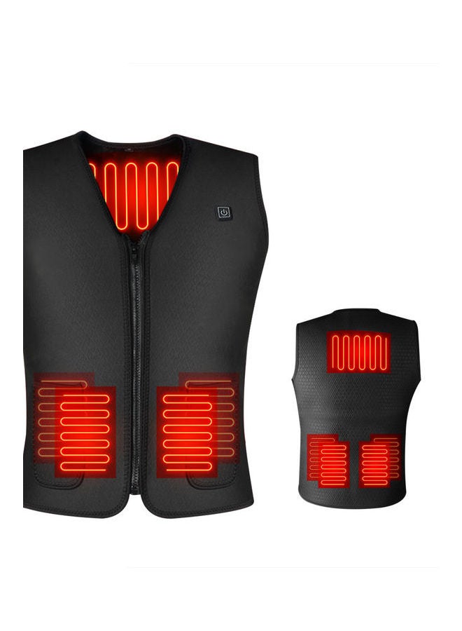 Electric USB Heated Warm Vest Black
