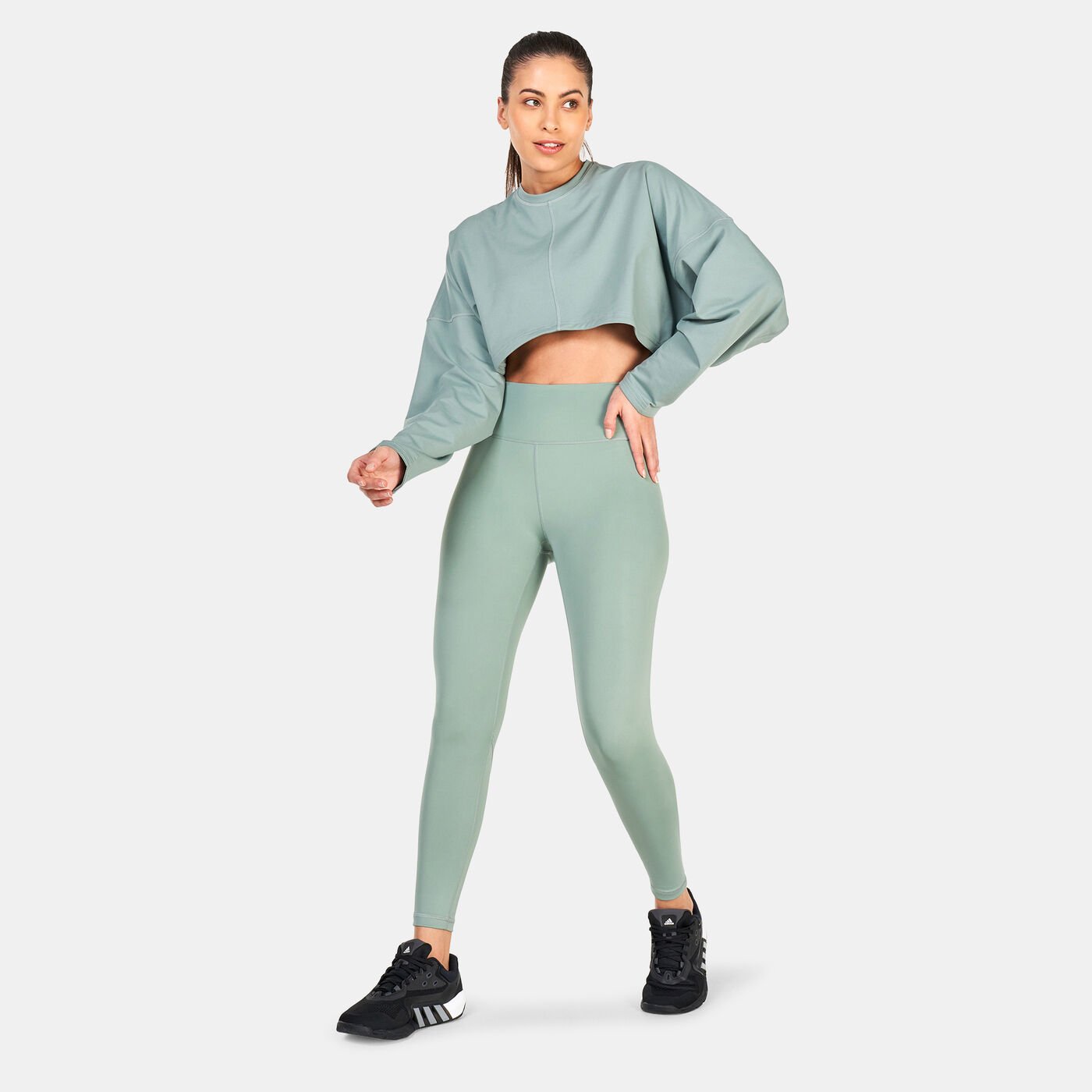 Women's Yoga Studio Crop Sweatshirt