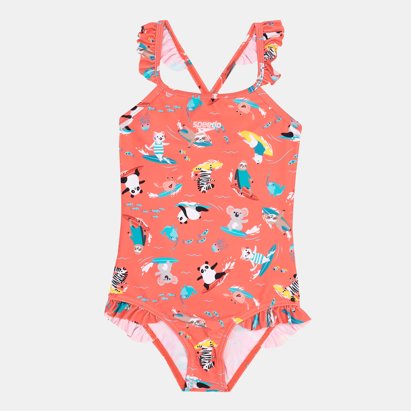 Kids' Digital Frill Thinstrap Swimsuit (Baby and Toddler)