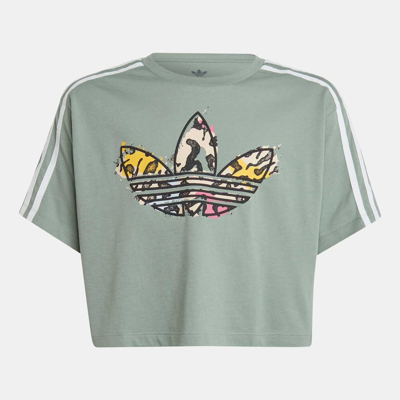 Kids' Logo Print Crop T-Shirt