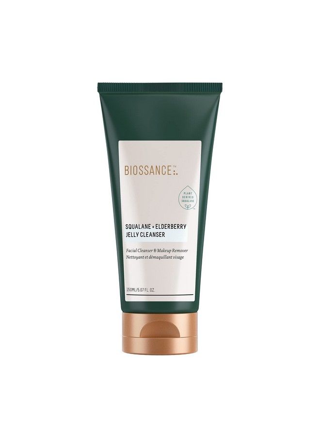 Squalane + Elderberry Jelly Cleanser. Gentle Yet Powerful Hydrating Facial Cleanser Removes Makeup And Impurities. Rich In Antioxidants And Prebiotics (5.07 Ounces)