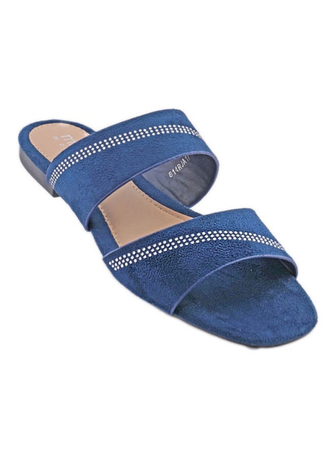 Comfortable Slip On Casual Sandals Navy Blue