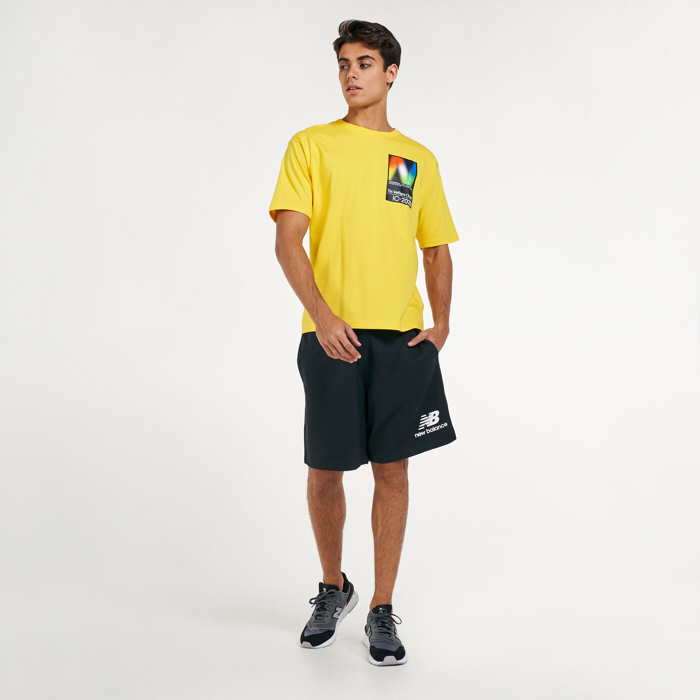 Men's Essentials Stacked Logo Shorts