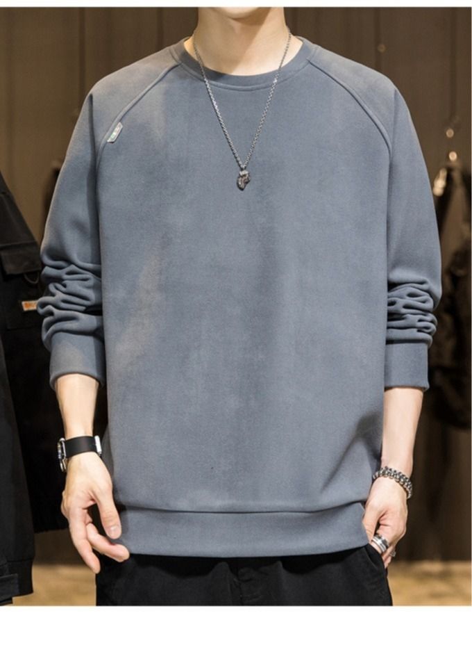 Men's Long Sleeve T-Shirt Spring And Autumn Round Neck Hoodie New Fashion Bottoming