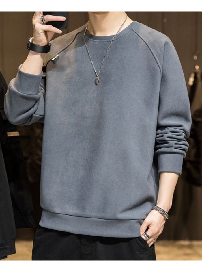 Men's Long Sleeve T-Shirt Spring And Autumn Round Neck Hoodie New Fashion Bottoming