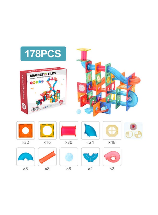JZRtoys11 178- Piece Magnetic Building Blocks for Toddlers & Kids Set 178 3+ Years