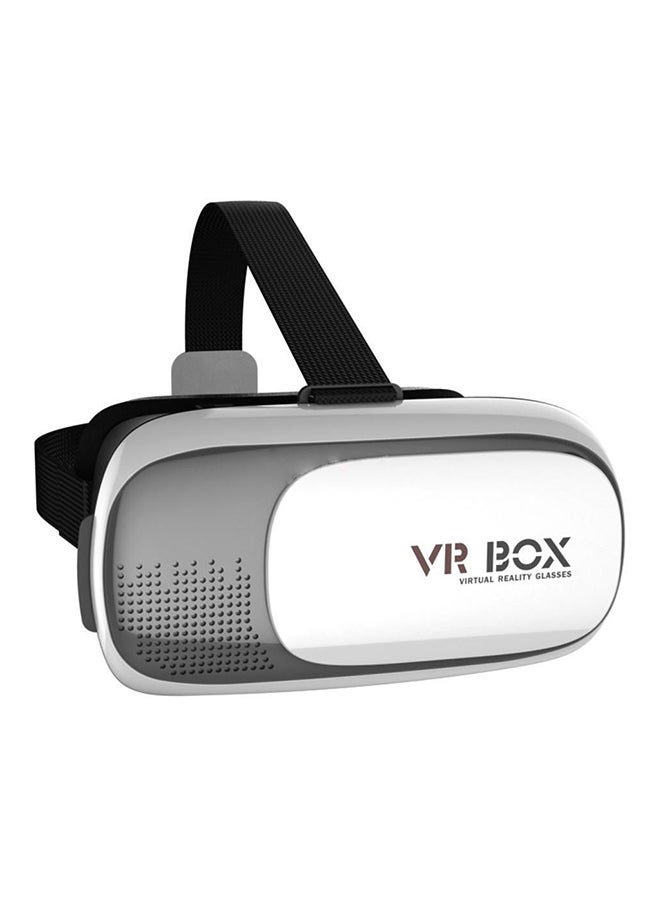 3D Glasses Adjust Cardboard VR Headset With Bluetooth Gamepad Remote Controller Black/White