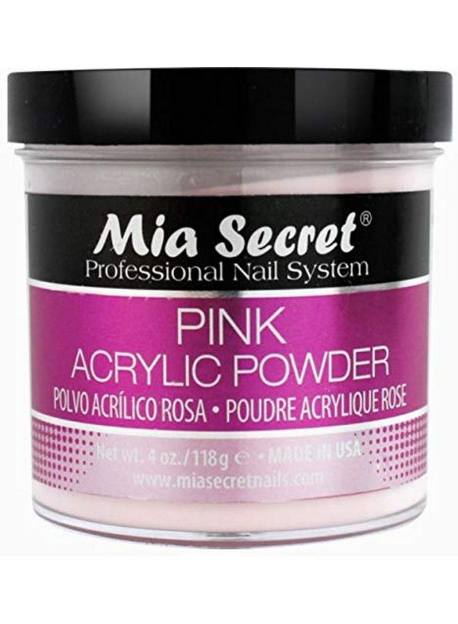 4 Oz Acrylic Powder 3Pc Set Pink Clear & White Made In Usa