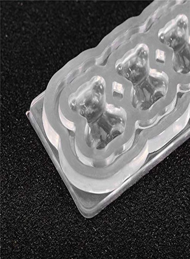 Ne Nail Carving Mold, Nail Art Templates 3D Silicone Nail Art Decoration Mold, Uv Nail Art Template Bear Pattern Decals Nail Diy Tools, Professional Natural And Artificial Nails Tools