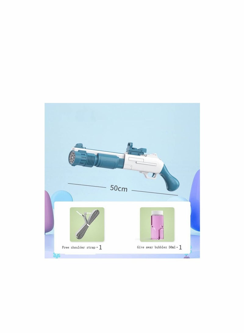 Automatic Bubble Machine with Refill Solution, 10-Holes Bubble Machine Gift for Adults Children, 20 inch Large Bubbles Gun Indoor Outdoor Party