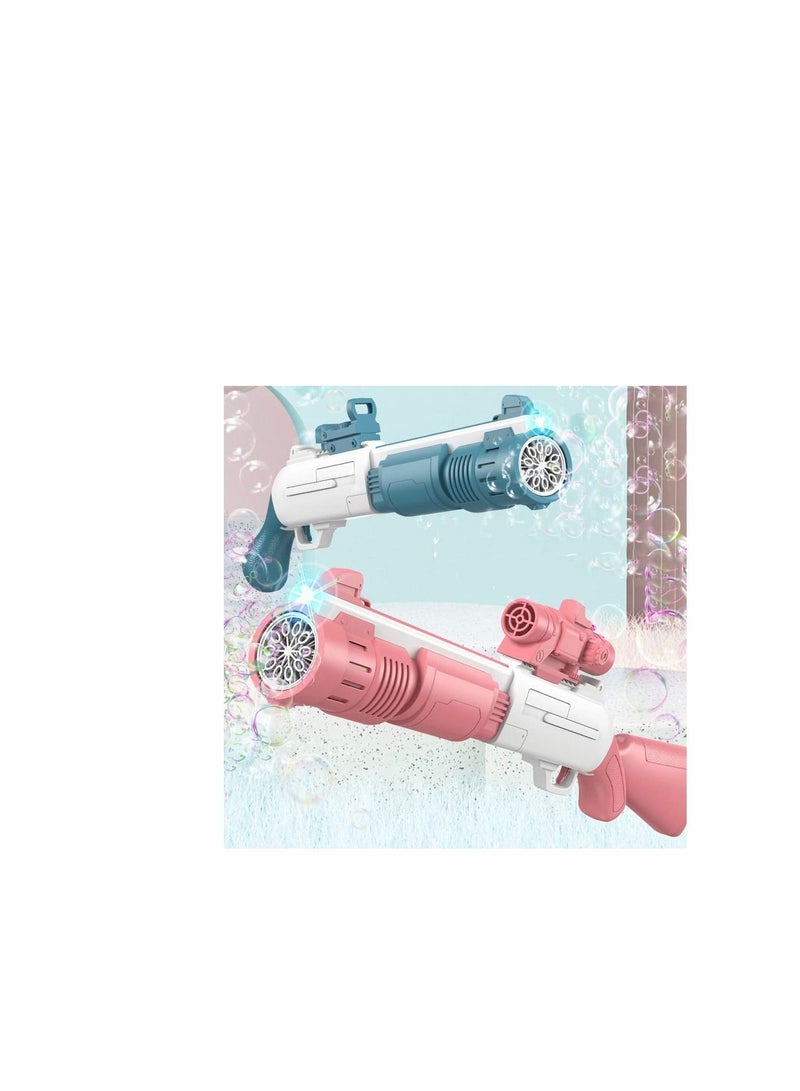 Automatic Bubble Machine with Refill Solution, 10-Holes Bubble Machine Gift for Adults Children, 20 inch Large Bubbles Gun Indoor Outdoor Party