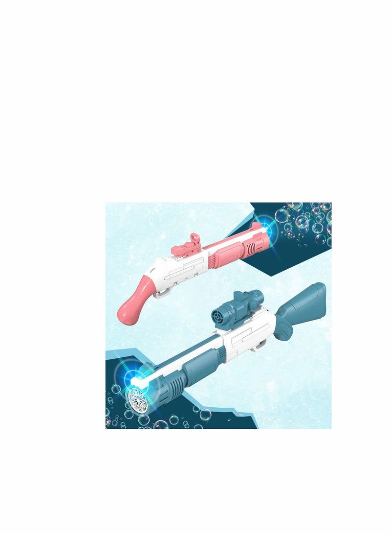 Automatic Bubble Machine with Refill Solution, 10-Holes Bubble Machine Gift for Adults Children, 20 inch Large Bubbles Gun Indoor Outdoor Party